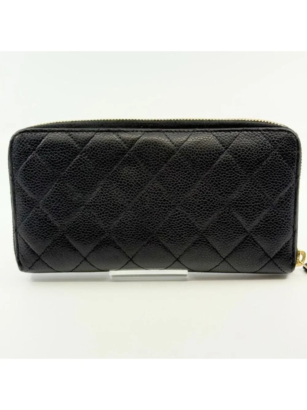 Chanel Quilted Wallet Caviar Leather